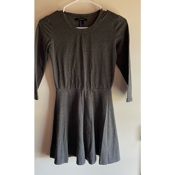 Forever 21 Gray 3/4 Sleeve Dress Size Small - Picture 5 of 14